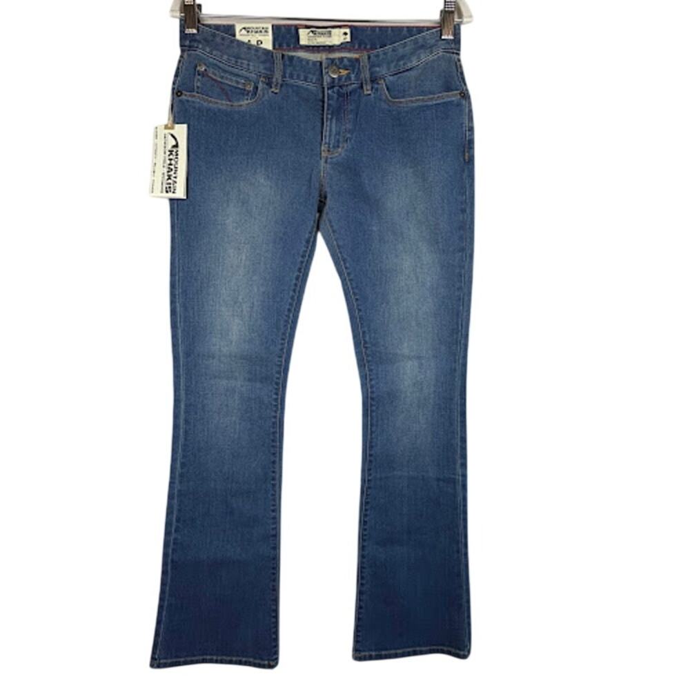 NWT Mountainโ Khakis Genevieve Bootcut Blue Jeans Classic Fit 4-P $80 MSRP